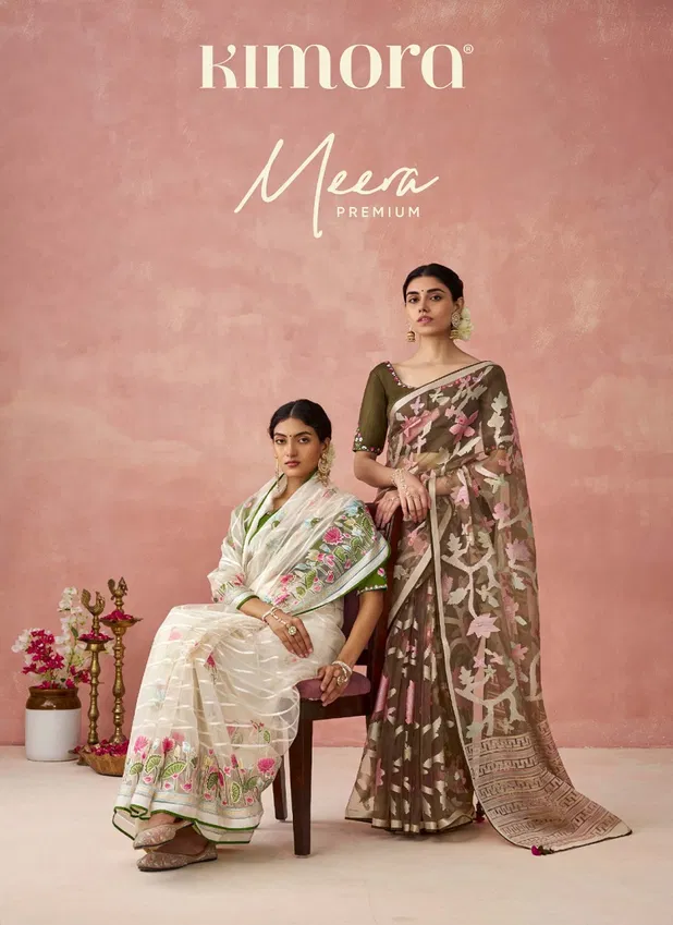 Meera Premium Vol 15 By Kimora Designer Brasso Organza Wholesale Saree In India